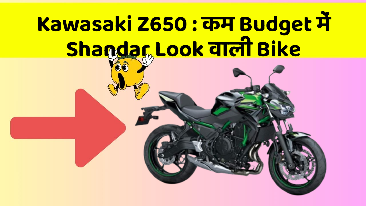 Kawasaki Z650 : कम Budget में Shandar Look वाली Bike